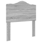 vidaXL Cadre de lit Gris Sonoma 90 x 190 cm Bois d'ingénierie