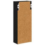 vidaXL Armoire murale de salle de bain Chêne Noir 20 x 10 x 50 cm
