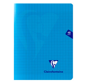 Pack 10 Cahiers MIMESYS Piqué Polypro 17 x 22 cm 48 pages 90g Séyès Assortis CLAIREFONTAINE