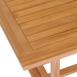vidaXL Ensemble à manger de jardin 7 Pièces Bois de teck massif