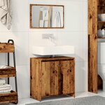 vidaXL Ensemble de meubles salle de bain 2 Pièces bois d'ingénierie