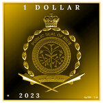 Pièce de monnaie en Argent 1 Dollar g 31.1 (1 oz) Millésime 2023 170th Anniversary Vincent van Gogh STARRY NIGHT OVER THE RHONE