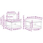 vidaXL Ensemble de canapés d'extérieur 4 pc Blanc et gris clair