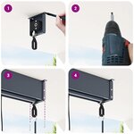 vidaXL Store roulant d'extérieur 120 x 250 cm Crème