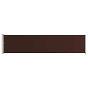 vidaXL Auvent latéral rétractable de patio 140x600 cm Marron