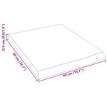 vidaXL Étagère murale 40x50x(2-4)cm bois de chêne massif non traité