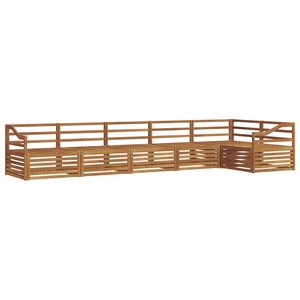 vidaXL Ensemble de canapés d'extérieur 6 pc Naturel