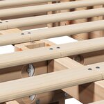 vidaXL Cadre de lit avec stockage Marron 120 x 200 cm bois