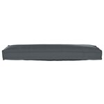 vidaXL Coussin pour banc de palette Anthracite 120 x 40 x 8 cm