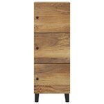 vidaXL Buffet avec 3 portes 40x33x110 cm bois massif manguier et fer
