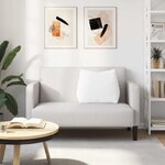 vidaXL Coussin de Dos Blanc 60 x 20 x 50 cm tissu