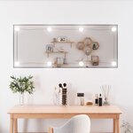 vidaXL Miroir mural avec lumières LED 40x100 cm verre rectangulaire