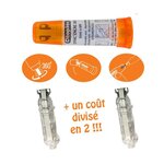 Lot de 2 Recharges Refill pour Roller Effac'Encre 360° CLÉOPÂTRE