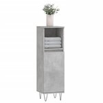 vidaXL Armoire de salle de bain gris béton 30x30x100 cm