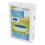 Intex Couverture solaire de piscine Bleu 206 cm Polyéthylène