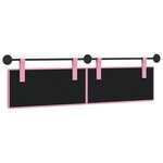 vidaXL Tête de lit suspendue Rose Tissu