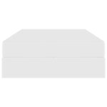 vidaXL Lit avec rangement et matelas avec matelas 2 Pièces Blanc Cuir