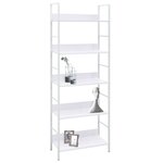 vidaXL Bibliothèque à 5 niveaux noir 60x27 6x158 5cm bois d'ingénierie