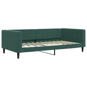 vidaXL Lit de repos sans matelas vert foncé 100x200 cm velours