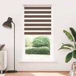 vidaXL Store zèbre marron 105x230cm largeur du tissu 100 9cm polyester