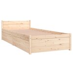 vidaXL Cadre de lit sans matelas avec tiroirs