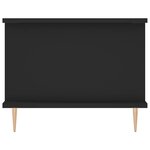 vidaXL Table basse noir 90x50x40 cm bois d'ingénierie