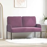 vidaXL Canapés avec coussin 110cm Pourpre Contreplaqué