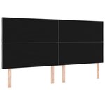 vidaXL Tête de lit LED Ensemble de 3 Gris foncé Tissu 200 cm USB-C