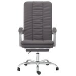 Chaise fauteuil siège pivotante de inclinable de bureau informatique étude similicuir gris 02_0024250