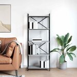 vidaXL Bibliothèque Sonoma gris 60 x 30 x 153 cm Bois d'ingénierie
