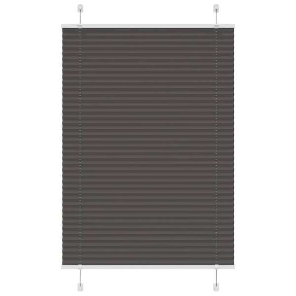 vidaXL Store plissé noir 95x150 cm largeur du tissu 94 4 cm polyester