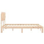 vidaXL Cadre de lit sans matelas bois de pin massif