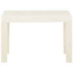 vidaXL Salon de jardin 3 Pièces avec coussins Plastique Blanc