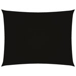 vidaXL Voile de parasol tissu oxford rectangulaire 3x4 5 m noir