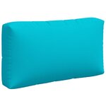 vidaXL Coussins de palette lot de 3 turquoise tissu Oxford