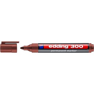 Marqueur Permanent 300 Marron Pointe Ronde 1 5-3 mm EDDING