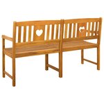 vidaXL Banc extérieur Naturel 150 x 55 5 x 90 cm Bois d'Acacia Massif