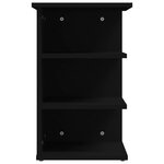 vidaXL Armoire latérale Noir 35x35x55 cm Aggloméré