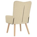 vidaXL fauteuil Crème 63 x 67 x 94 cm Tissu Sherpa
