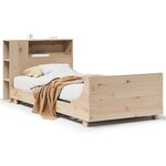 vidaXL Cadre de lit sans matelas 90x190 cm bois de pin massif