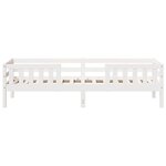 vidaXL Cadre de lit sans matelas blanc 100x200 cm bois de pin massif