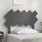 vidaXL Tête de lit Gris 104x3x80 5 cm Bois massif de pin