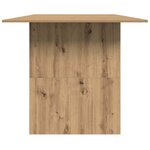 vidaXL Table à manger chêne artisanal 180x90x76 cm bois d'ingénierie