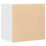 vidaXL Commode d'angle blanc 60x41x58 cm bois d'ingénierie