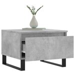 vidaXL Tables basses 2 Pièces gris béton 50x46x35 cm bois d'ingénierie