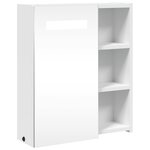 vidaXL Armoire de salle de bain à miroir avec LED blanc 45x13x52 cm