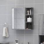 vidaXL Armoire à miroir de salle de bain Sonoma gris 62 5x20 5x64 cm