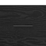 vidaXL Buffet Chêne noir 69 5 x 34 x 90 cm Bois d'ingénierie et fer
