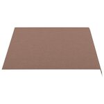 vidaXL Tissu de remplacement pour auvent Marron 3 5x2 5 m