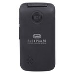 Téléphone à clapet senior trevi flex plus 55 noir - larges touches et bouton sos